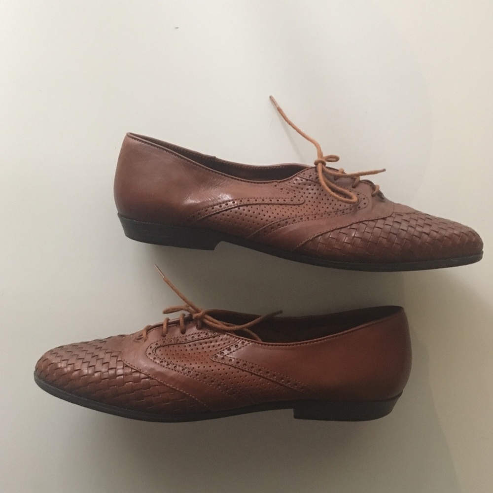 Ipanema Brazilian leather woven flats 9N